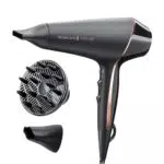Remington Secador de Pelo Profesional AC9140B - 2400 W, Iónico, OPTIHeat, Motor AC