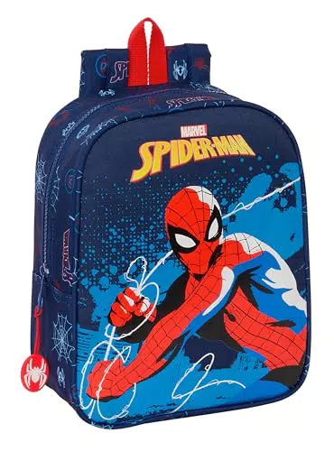 Safta Spiderman Neon - Mochila Infantil Escolar Adaptable y Versátil