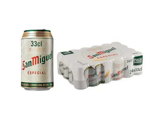 Cerveza San Miguel Especial Lager Premium Española - 5.4% Volumen de Alcohol