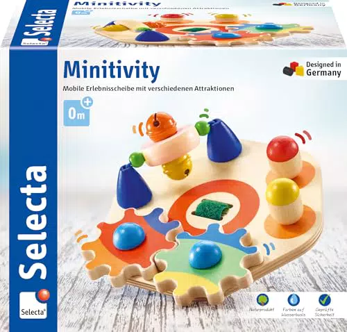 Selecta Minitivity - Juguete de motricidad para niños de 1 a 3 años