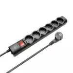 Trust Regleta de 6 Tomas con Protección de Sobretensiones y Cable de 1.8 Metros