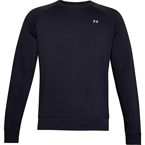 Under Armour Rival Fleece Crew Sudadera, Hombre, Negro