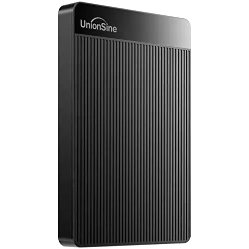 UnionSine Disco Duro Externo 500GB USB 3.0 Ultra Slim Portátil HDD