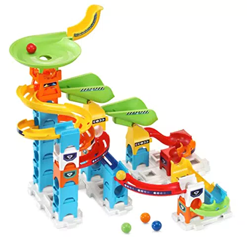 VTech - Marble Rush Rocket Set Electronic M100E, Circuito de canicas - Juguete de construcción niños +4 años - Versión ESP
