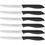 WMF Classic Line - Juego de 6 Cuchillos, Negro