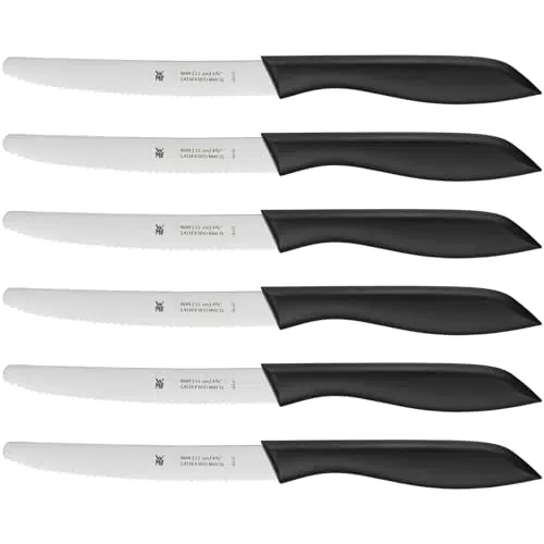 WMF Classic Line - Juego de 6 Cuchillos, Negro