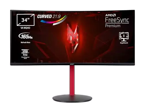 Acer Nitro XZ342CU P - Monitor Gaming Curvo 34" UltraWide QHD 165 Hz