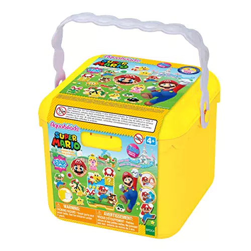Aquabeads Cubo de Creatividad Super Mario - Manualidades Divertidas