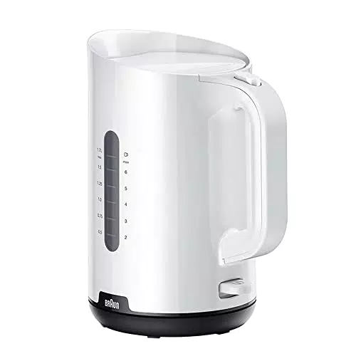Braun Hervidor de Agua WK1100WH, Base Giratoria 360°, 1,7L, 1000W