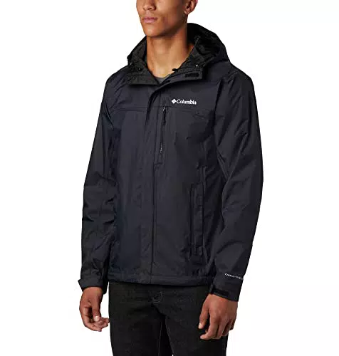 Columbia Hombre Chaqueta con Capucha, Black, XS