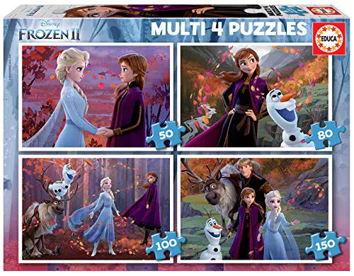 Educa - Puzzle Frozen 2 para niños, diversión y aprendizaje garantizados