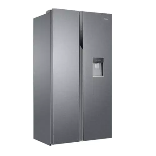 Haier SBS 90 HSR3918EWPG Frigorífico Side by Side con Dispensador de Agua, 521 L