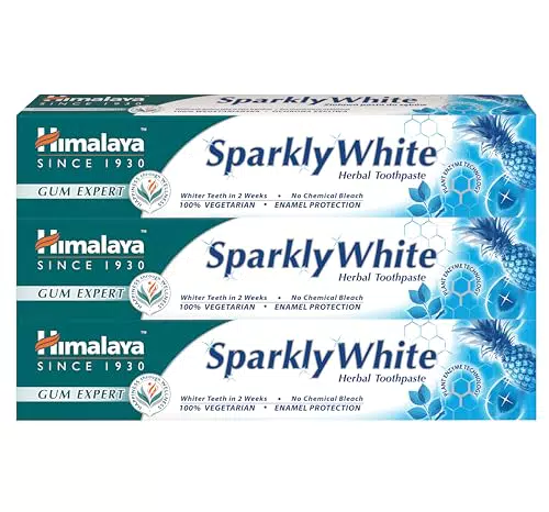 Pasta de dientes Himalaya Herbals Blanqueadora a Base de Hierbas - Eliminación Avanzada de Placa - Vegana 75ml