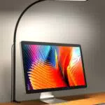 iFalarila Lámpara de Escritorio LED con Pinza y Cargador USB, Flexible 360°