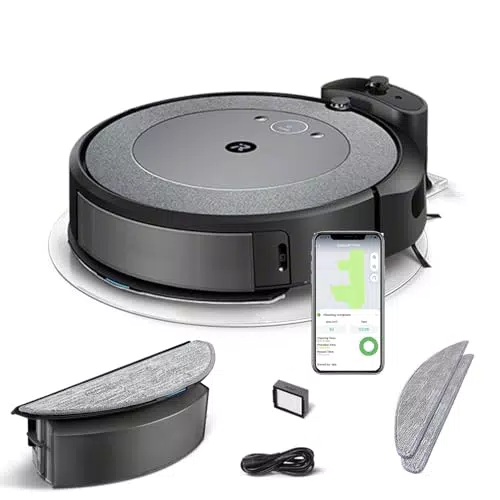 iRobot Roomba Combo i5: Robot Aspirador y Friegasuelos 2 en 1 con Control por Voz
