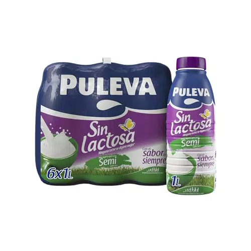 Puleva Leche Sin Lactosa Semidesnatada 1% M.G. 1L