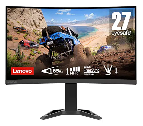 Lenovo, G27qe-20 Monitor Gaming con Eyesafe Ajuste de inclinación/Altura