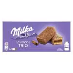 Milka Choco Trio Bizcocho de Cacao Cubierto con Chocolate con Leche