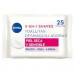 NIVEA Toallitas Desmaquilladoras Suaves para Piel Seca y Sensible