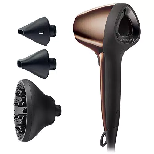 Remington Secador de Pelo Air 3D Iónico 1800 W con 3 Temperaturas y 2 Velocidades