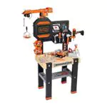Smoby Taller Banco de Trabajo de Juguete Black & Decker con Taladro y Grúa