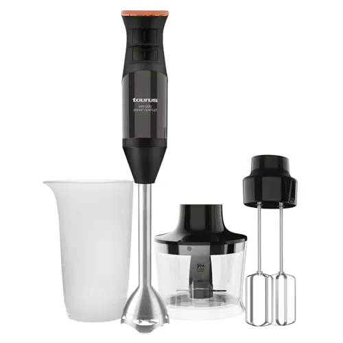 Taurus BAPI 1200 Rocket - Batidora de mano 1200W, Regulador de 20 velocidades ajustable