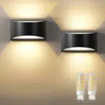 Tyreses Lámpara de Pared LED G9 Reemplazable para Interior y Exterior IP65