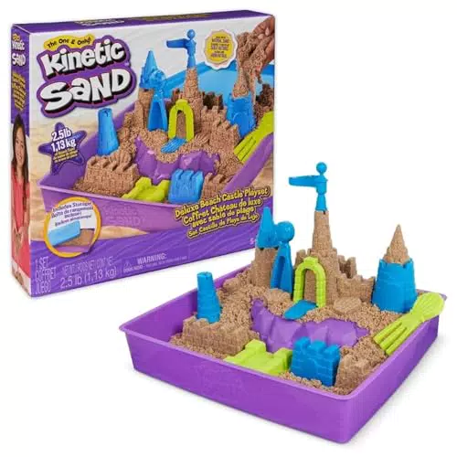 Ufesa Arena Mágica Kinetic Sand - Set Castillo de Playa con Moldes y Herramientas