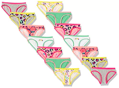 Amazon Essentials Ropa Interior Tipo Bikini para Niña
