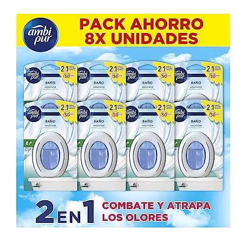 Ambipur Ambientador Para Baño 1 Pack Fragancia Aroma A Limpio