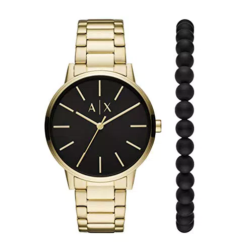 Armani Exchange Reloj para Hombre, Movimiento de tres manecillas