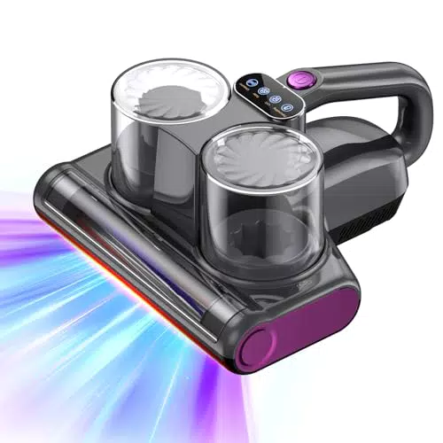 Aspiradora Antiácaros con UV-C y Ultrasonido, Filtro HEPA, 500W