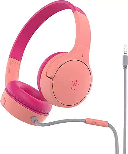 Belkin Auriculares SoundForm Mini para niños con micrófono y conexión 3,5 mm