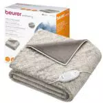 Beurer HD 75 Manta eléctrica nórdico, manta térmica de peluche con aspecto de piel