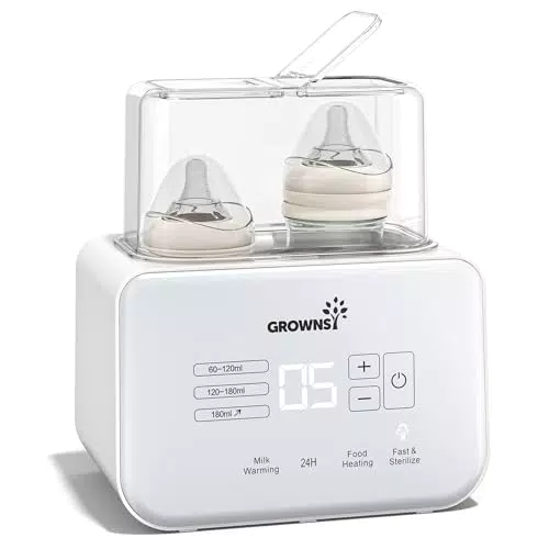Calienta Biberones 8-en-1 de [Marca] con Esterilizador y Control de Temperatura LCD