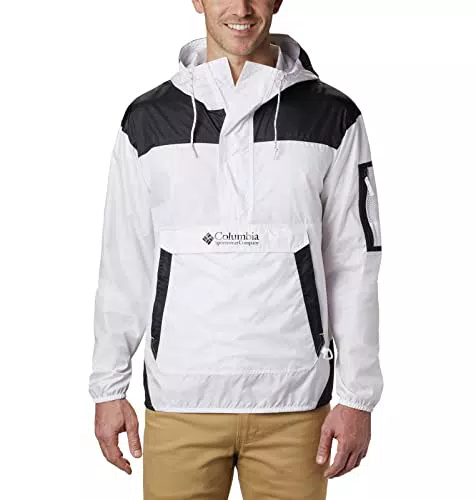 Columbia Hombre Chaqueta Cortavientos Ligera, White