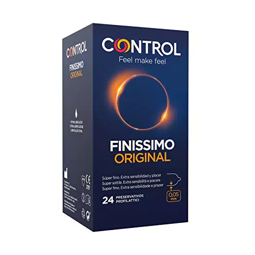 Control Preservativos Finissimo Original - Condones Lubricados Extra Sensibilidad