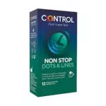 Control Preservativos Non Stop Dots & Lines - Condones para estimulación y efecto retardante