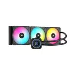 Refrigerador Líquido Corsair iCUE H100i Elite LCD XT para CPU - Pantalla IPS LCD - Ventiladores AF120 RGB Elite - Radiador 240 mm - Negro