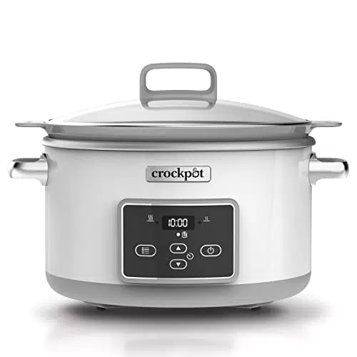 Crock-Pot Duraceramic Olla de Cocción Lenta Digital Compatible con Inducción