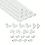 D-Line Canaletas adhesivas de PVC para cables - Solución organizadora y protectora