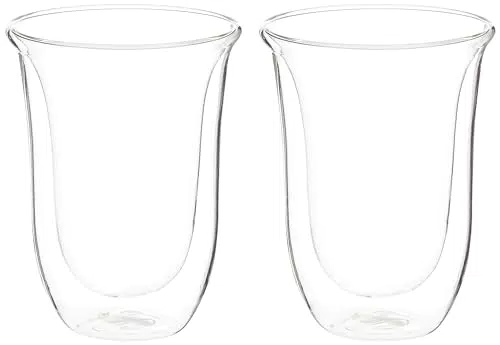 De'Longhi vasos premium para café latte macchiato, aptos para lavavajillas