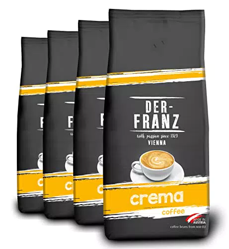 Der-Franz Crema Café, granos enteros, 3 x 500 g