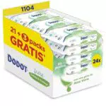 Dodot Toallitas Pure Cuida & Protege Para Bebé 18 Paquetes De 44 Unidades = 792 Toallitas