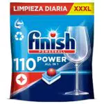 Finish Powerball Quantum Infinity Shine, pastillas para el lavavajillas con protección del cristal
