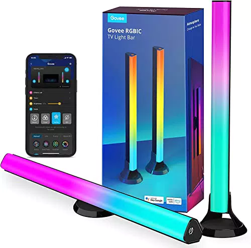 Govee Barras de Luz RGBIC WiFi Inteligente para TV de 45-70 Pulgadas