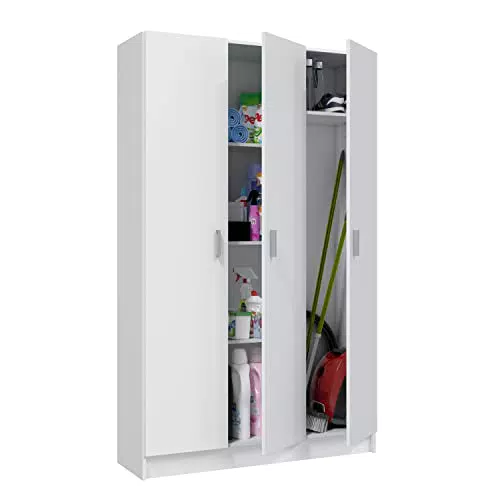 Habitdesign Armario Multiusos 3 Puertas - Medidas 109x180x37 cm