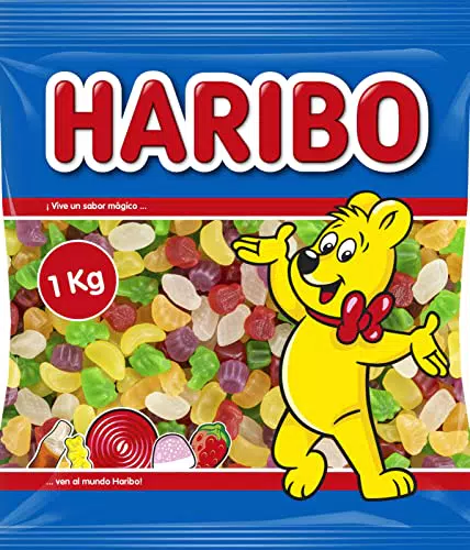 Haribo Mini Tropifrutti - Caramelos de goma deliciosos y coloridos