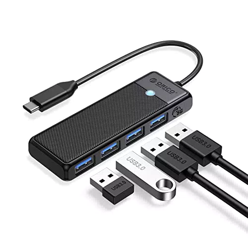 ORICO Hub USB 4 en 1 Adaptador USB C para PS5, Xbox y PC