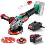 HYCHIKA Amoladora Angular Inalámbrica 18V 8500 RPM con Batería y Cargador Rápido